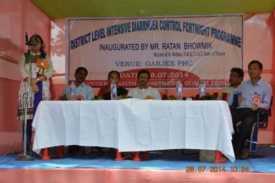 Ratan Bhowmik initiates district level Diarrhea Prevention Fortnight programme at Udaipur  